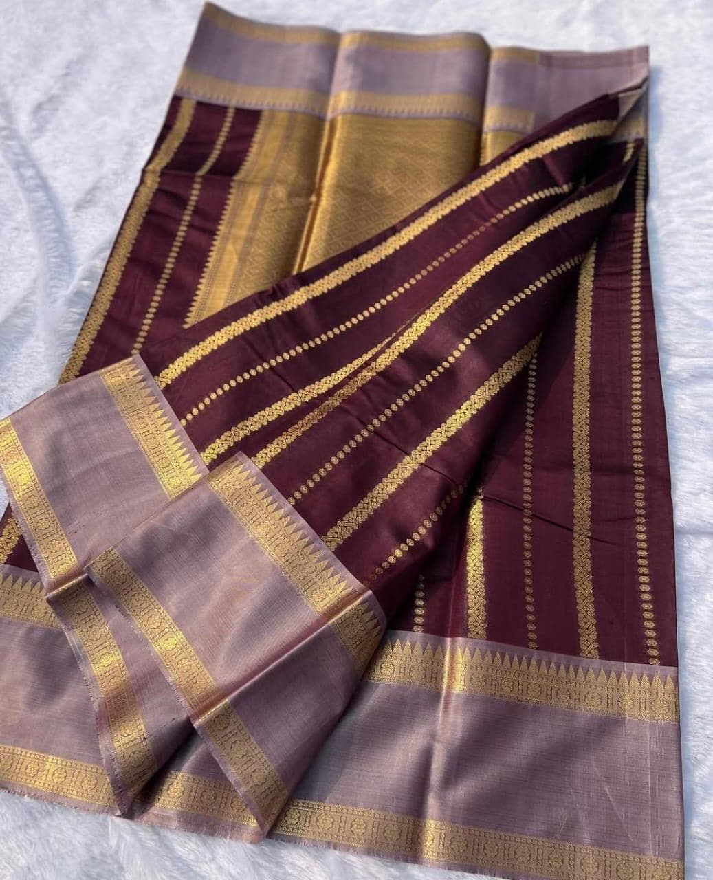 Premium Katan Silk saree thumbnail 6