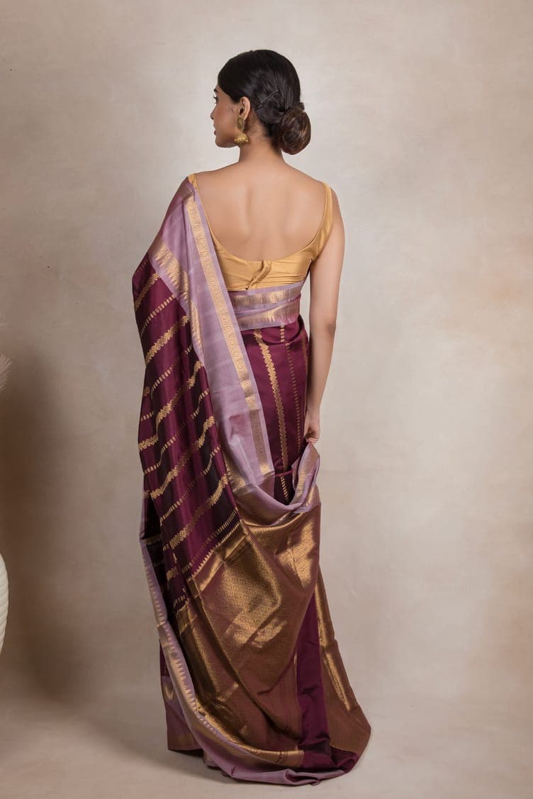 Premium Katan Silk saree thumbnail 7