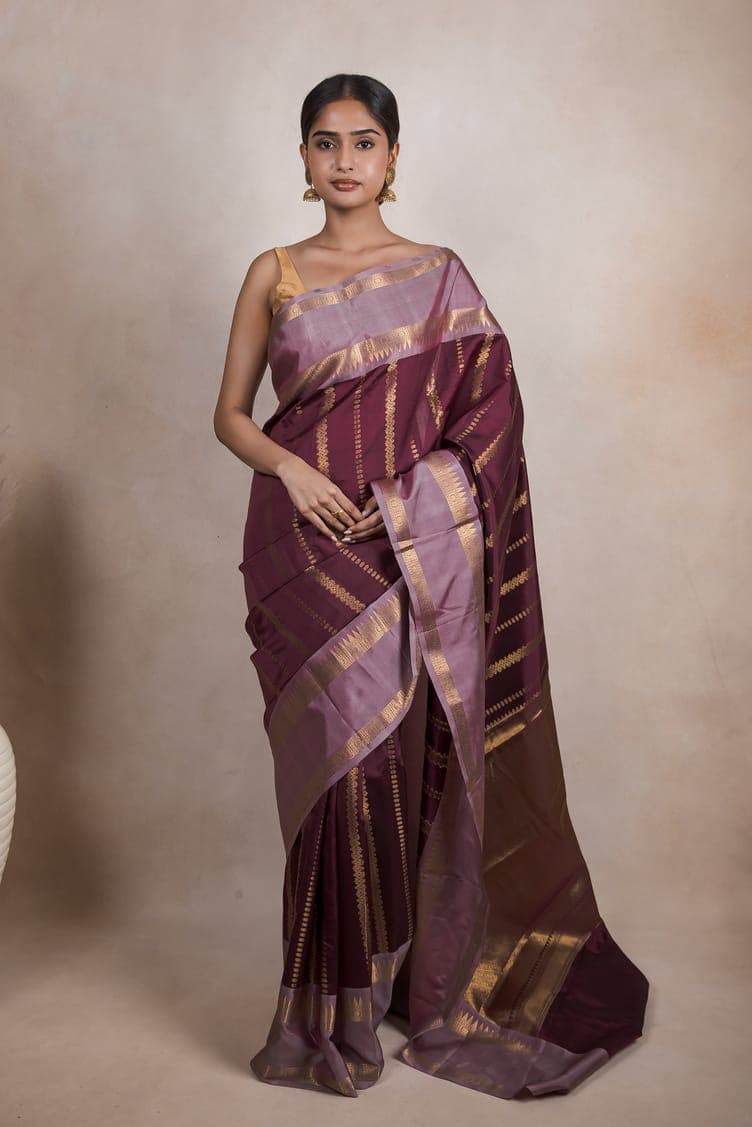 Premium Katan Silk saree thumbnail 3