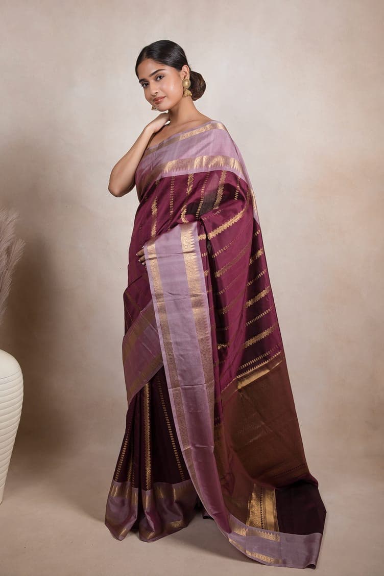 Premium Katan Silk saree thumbnail 5